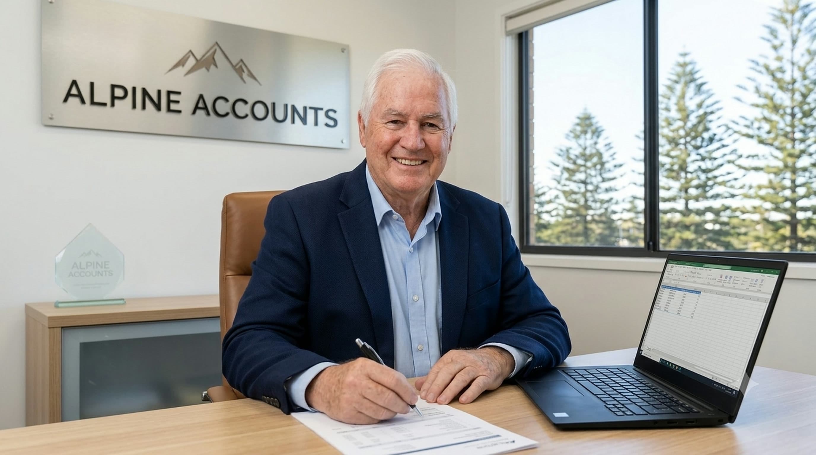 Laurence Ward, founder of Alpine Accounts, at his Fraser Coast practice
